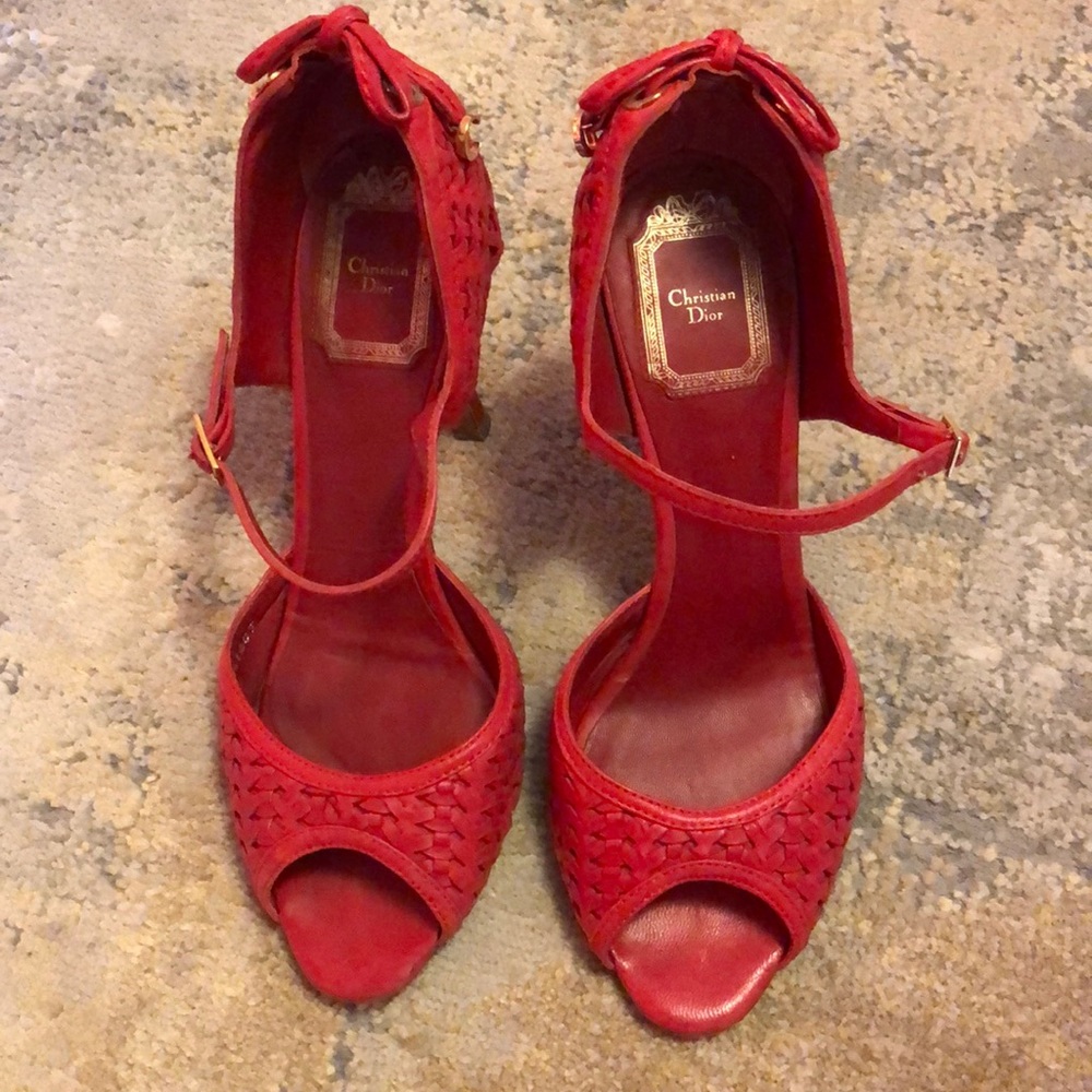 Dior Open toe heals size 7 (37)